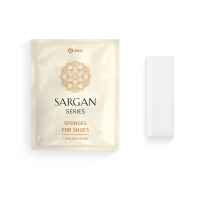 Губка для обуви Grass Sargan 100шт, флоу пак, HR-0020