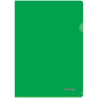 Папка-уголок Berlingo зеленая, А4, 180мкм