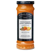 Джем St. Dalfour апельсин-имбирь без сахара, 284г