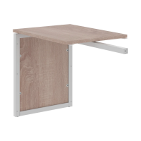 Брифинг приставка XQPB 860 Дуб Сонома/Алюминий 800х600х750 XTEN-QP