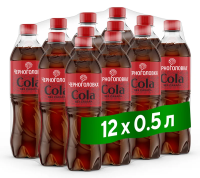 Напиток Черноголовка Кола без сахара газированный, 500мл x 12 шт