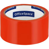 Клейкая лента упаковочная OfficeSpace, 48мм*40м, 45мкм, оранжевая, ШК