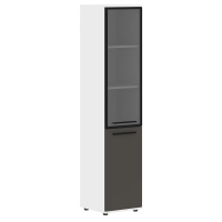 Шкаф высокий узкий EHCS 42.7(L) Мокко/Черный/Белый 426х430х1967 EDIS