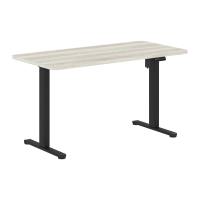 Стол письменный XHT 1367 Сосна Эдмонт/Черный 1360х670х745-1205 XTEN-UP