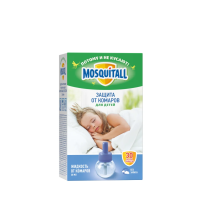 Жидкость для защиты от комаров Mosquitall для электрофумигатора на 30 ночей, нежная защита для детей