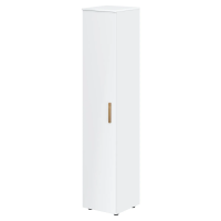 Шкаф колонка с глухой дверью и топом FHC 40.1 Белый премиум/Белый премиум 404х429х1983 FORTA