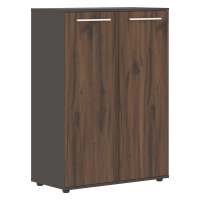 Шкаф средний широкий EMCS 85.1 Дуб Денвер тёмный/Белый/Мокко 852х430х1199 EDIS