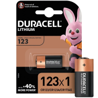 Батарейка Duracell Ultra CR123, 3В, литиевая