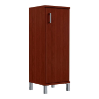 Шкаф-колонка средний Skyland Born B421.6, бургунди, 475х450х1286мм, с дверью ДСП, правый