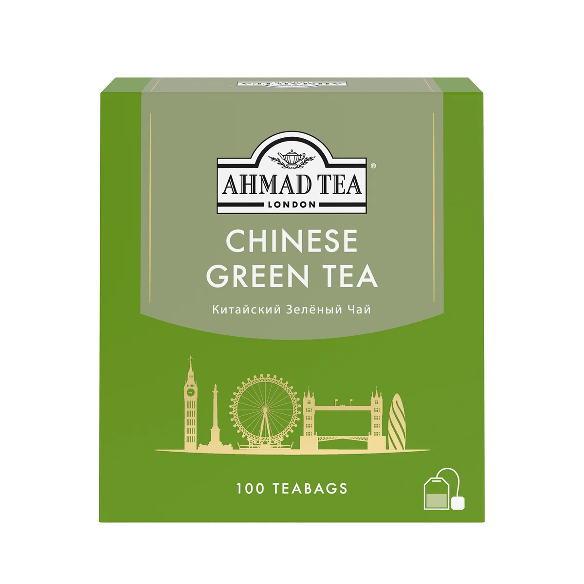 Чай зеленый Ahmad Tea Китайский (1.8г x 100шт), 180г фото: Чай зеленый Ahmad Tea Китайский (1.8г x 100шт), 180г