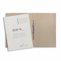 Папка-обложка картонная Дело белая, А4, 220г/м2, немелованная, 20шт/уп