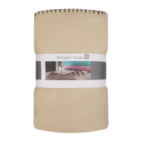 Tarrington House Плед флисовый бежевый, 130 х 170см