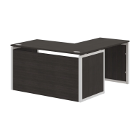 Стол угловой XQPCT 1415H Дуб Юкон Модерн/Алюминий 1400х1500х750 XTEN-QP