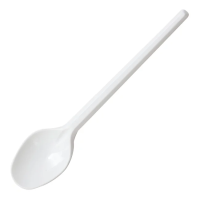 Ложка одноразовая На троих На веслах пластиковая белая, 10шт