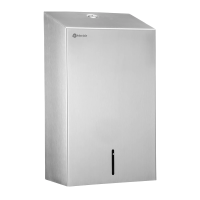 Диспенсер для полотенец листовых Merida Stella R slim ASM103.R, матовый, металлический