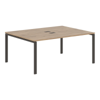 Стол 2-х местный EUWST 1713 Дуб Денвер светлый/Мокко 1760х1346х750 EDIS