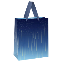 Пакет подарочный Meshu Star Rain 18х23х10см, фольга, матовая ламинация