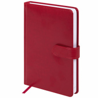 Ежедневник недатированный Galant Ritter красный, А5, 160 листов, под кожу