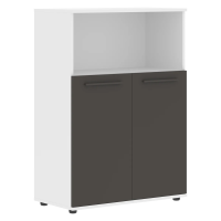 Шкаф средний широкий EMCS 85.3 Мокко/Мокко/Белый 852х430х1199 EDIS