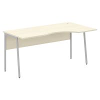 Стол прямой СА-1P(R) Клен*/Алюминий 1600х900х755 IMAGO PLUS