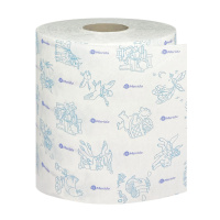 Бумажные полотенца Merida Top Print Maxi в рулоне с центр. вытяжкой, 2-цв рисунок, 160м, 2 слоя, 6шт
