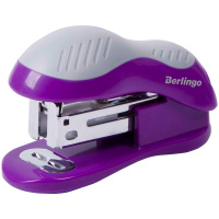 Мини-степлер №24/6, 26/6 Berlingo 'Office Soft' до 15л., фиолетовый