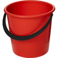 Ведро 10 л хозяйственное пластиковое красное