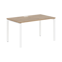 Стол прямой EUST 1380 Дуб Денвер светлый/Белый 1360х800х750 EDIS