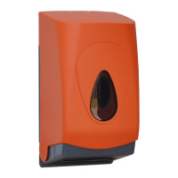 Диспенсер для туалетной бумаги листовой Merida Unique Orange Line Matt BUO401, матовый оранжевый