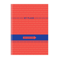 Бизнес-блокнот А4, 80л., BG 'My Plans', глянцевая ламинация