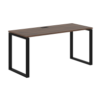 Стол прямой EQST 1567 Дуб Денвер тёмный/Черный 1560х670х750 EDIS