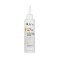 Гель-эксфолиант Aravia Professional Scalp AHA-Peel, мультикислотный для глубокого очищения кожи головы, 150мл