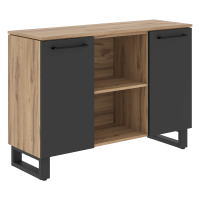 Греденция EGR 1395 Дуб Денвер светлый/Антрацит 1350х452х956 ENIO