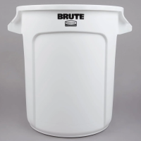 Мусорный бак Rubbermaid Brute 37.9л, белый, FG261000WHT