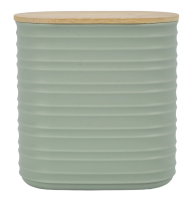 Банка Stripe с бамбуковой крышкой, 1.1л