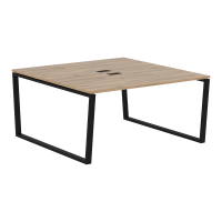 Стол 2-х местный EVWST 1516 Дуб Денвер светлый/Черный 1560х1606х750 EDIS