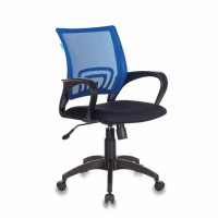 Кресло офисное Бюрократ CH-695N/BL/TW-11 сетка, черная-синяя, крестовина пластик