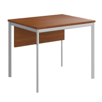 Стол прямой Skyland Imago-S СП-1SD, французский орех/алюминий, 900х720х755мм