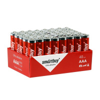 Батарейка Smart Buy AAA R03, алкалиновая, 40шт/уп