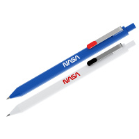 Ручка шариковая автоматическая Berlingo 'Ad Astra' синяя, 0,7мм, рисунок на корпусе, ассорти