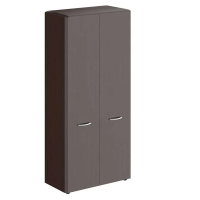 Шкаф высокий Skyland Dioni DHC 85.1, венге магия, 892х470х1950мм, высокий, с глухими дверьми и обвязкой