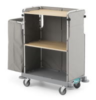 Тележка Green Hotel 870 с лакированными металлическими стойками TTS,  мешок в комплекте, 0H003870