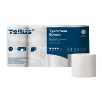 Туалетная бумага Tellus (tork) Tellus T4, 242400, 3 слоя, белая,  8 рулонов