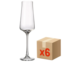 Набор бокалов для шампанского Crystal Bohemia Cettia, 270мл x 6шт