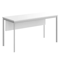 Стол прямой Skyland Imago-S СП-3.1SD, белый/алюминий, 1400х600х755мм
