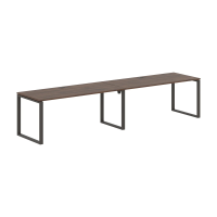Стол 2-х местный EQWST 3580 Дуб Денвер тёмный/Мокко 3526х800х750 EDIS