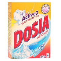 Стиральный порошок Dosia 400г, альпийская свежесть, автомат, top-40