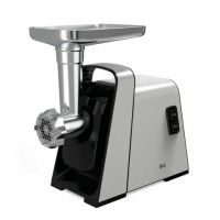 Мясорубка BQ (БИ-КЬЮ) MG2002, 2100 Вт, производительность 2,4 кг/мин, 5 насадок, реверс, стальная, 8