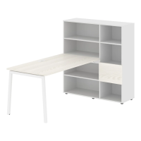 Рабочая станция ELRST 1215 Ясень Траун/Белый 1990х1250х1355 EDIS