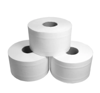 Туалетная бумага в рулоне, 2 слоя, белая, 180м